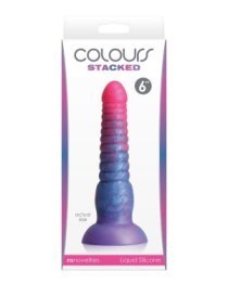 Dildo „Stacked 6 Inch - Pink Blue“ - NS Novelties