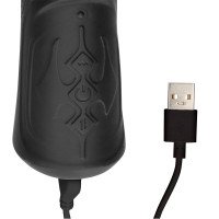 Automatinis vibratorius „Handheld Silicone Vibrating and Thrusting Dildo“ - Ouch!