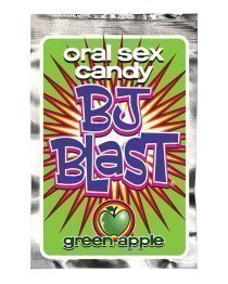 Saldainiai oraliniam seksui „BJ Blast Green Apple“, 18 g - Pipedream