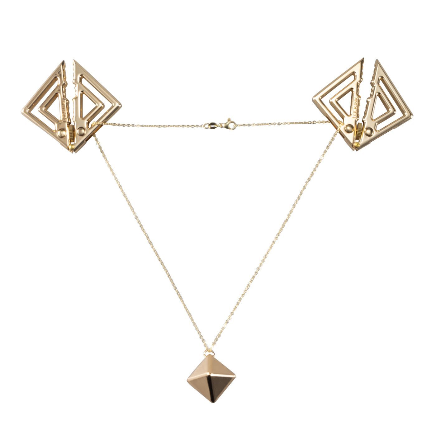 Spenelių spaustukai „Adjustable Metal Nipple Clamps with Heavy Pendant“ - Lockink