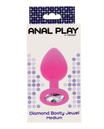 Vidutinis analinis kaištis „Diamond Booty Jewel“ - ToyJoy