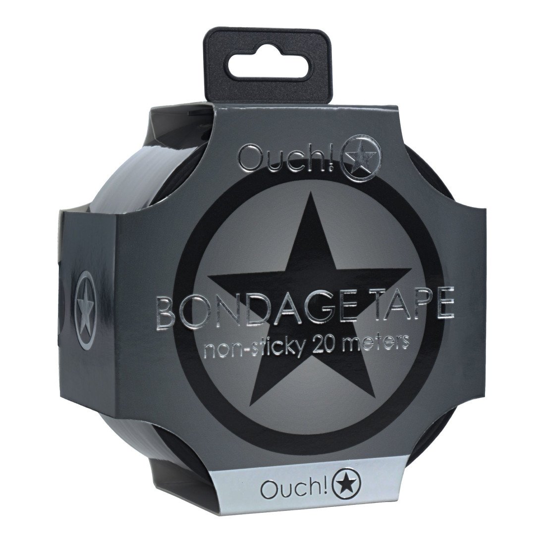 Suvaržymo juosta „Bondage Tape Black“, 20 m - Ouch!