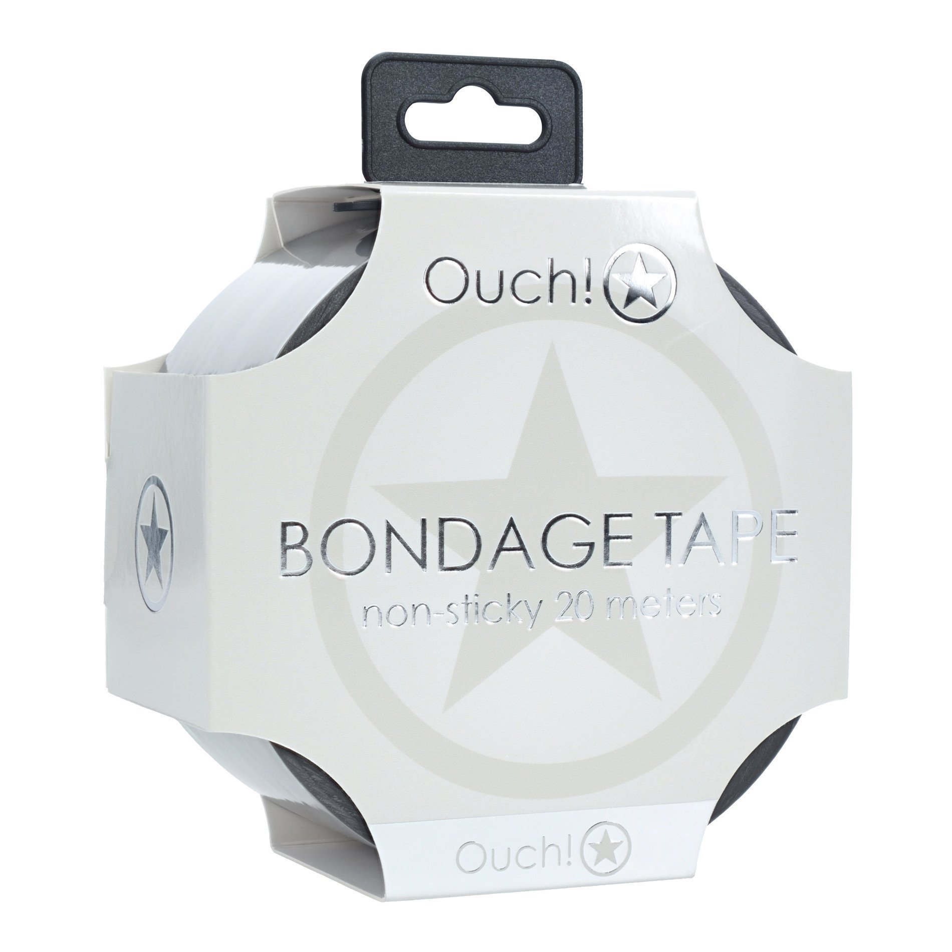 Suvaržymo juosta „Bondage Tape Silver“, 20 m - Ouch!