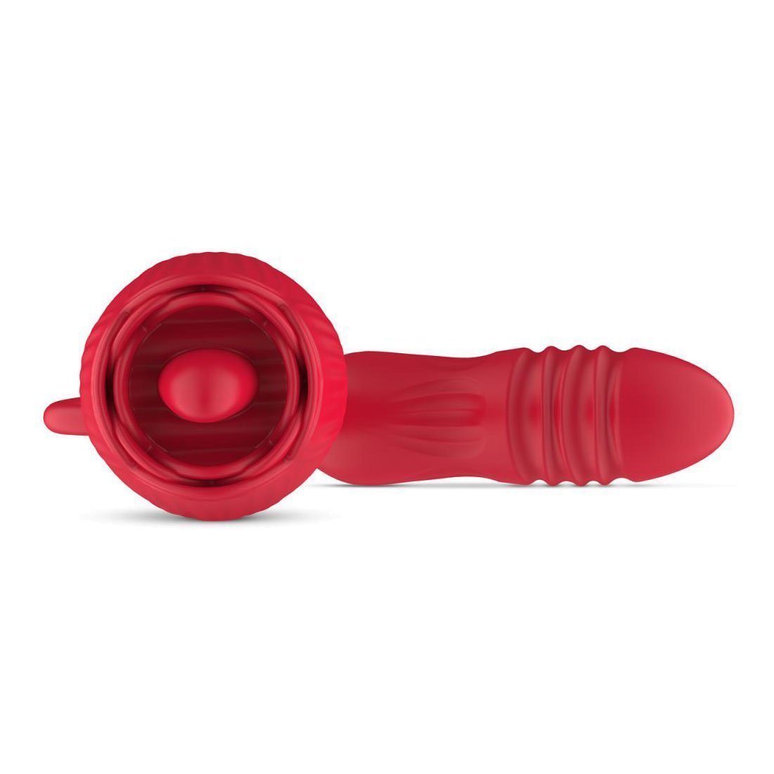 Automatinis vibratorius - stimuliatorius „Thrusting Dildo with Tongue Function“ - Teazers