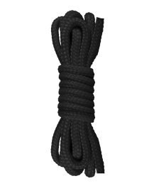 Juoda suvaržymo virvė „Japanese Mini Rope“, 1,5 m - Ouch!