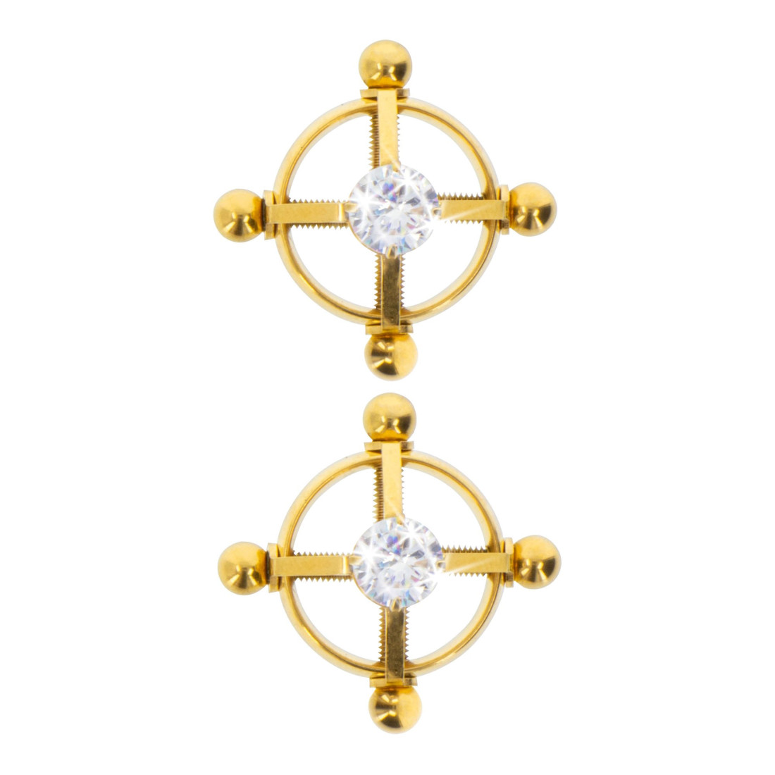 Spenelių spaustukai „Divine Cross Clamps Gold“ - Taboom