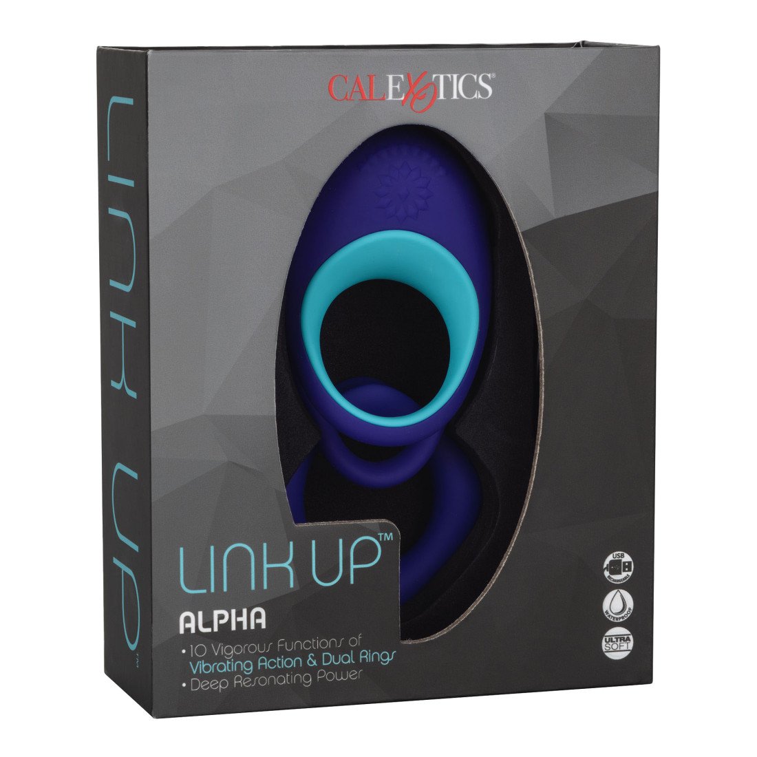 Penio žiedų rinkinys „Link Up Alpha“ - CalExotics