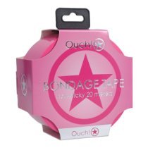 Suvaržymo juosta „Bondage Tape Pink“, 20 m - Ouch!