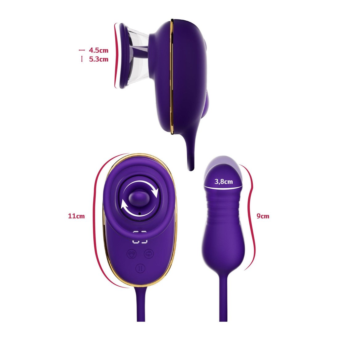 Automatinis stimuliatorius - pompa „Automatic Pump & Anal Stimulator“ - She.E.O