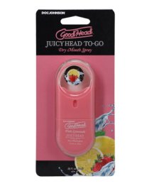 Purškalas oraliniam seksui „GoodHead To-Go Pink Lemonade“, 9 ml - Doc Johnson