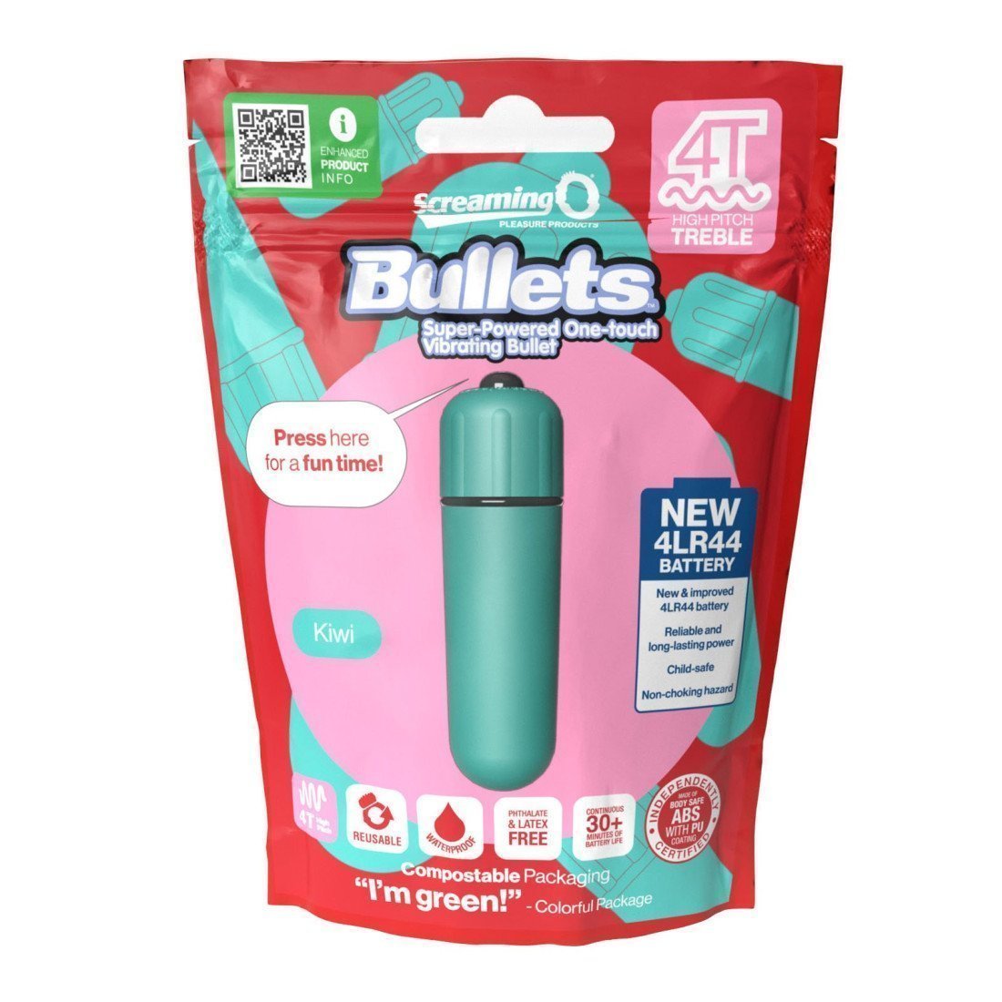 Vibruojanti kulka „Bullets Kiwi“ - Screaming O