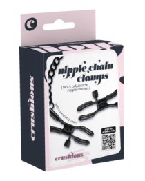 Spenelių spaustukai „Nipple Chain Clamps Black” - Crushious