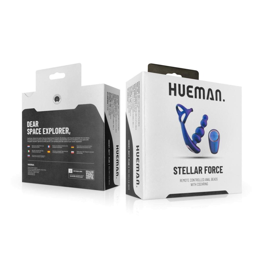Vibruojantys analiniai karoliukai - penio žiedas „Stellar Force“ - Hueman
