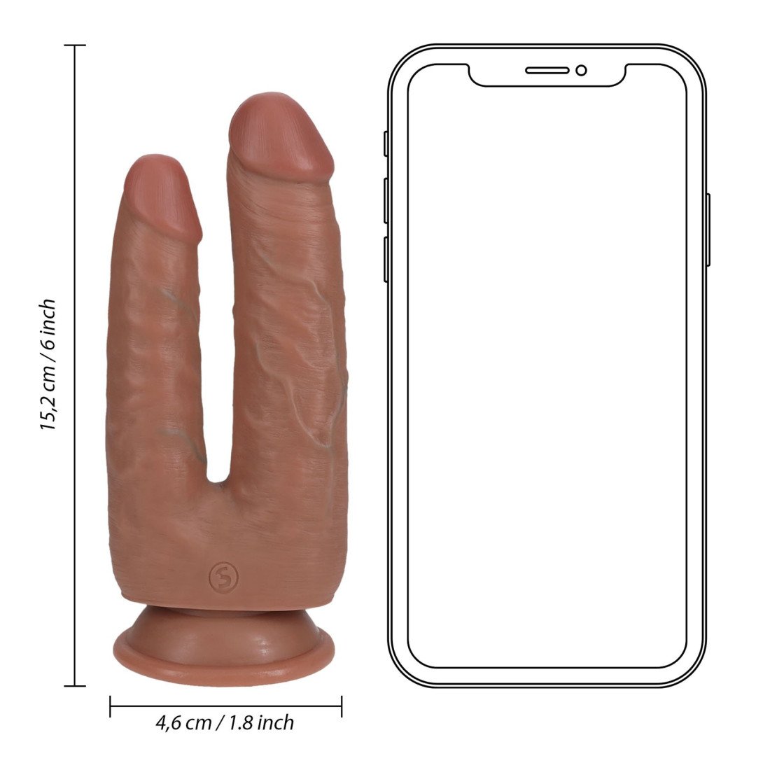 Dvigubas dildo „Double Trouble Dildo“ - RealRock