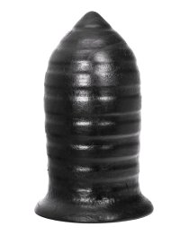 Analinis kaištis „Ribbed Butt Plug“ - All Black