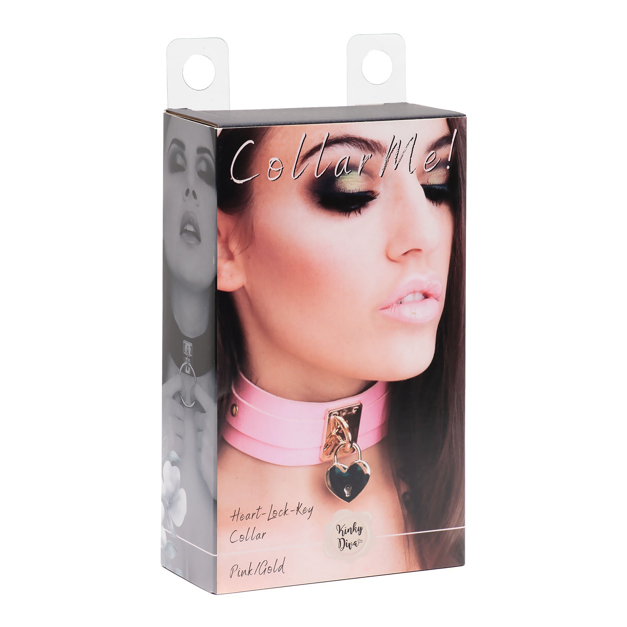 Antkaklis „Heart Lock Key Collar“ - Kinky Diva