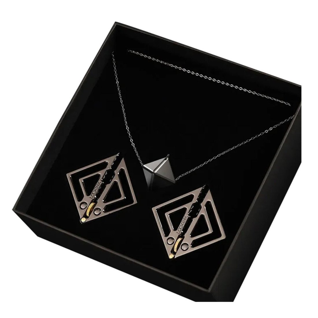 Spenelių spaustukai „Adjustable Metal Nipple Clamps with Heavy Pendant“ - Lockink