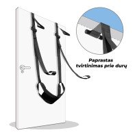 Suvaržymo sistema „Deluxe Sex Door Swing“ - Crushious