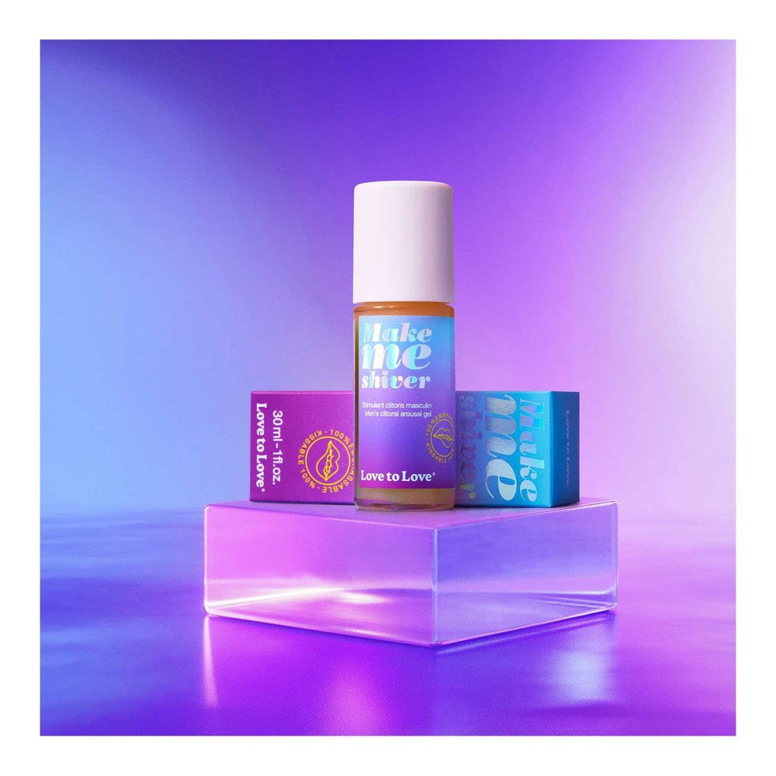 Stimuliuojantis gelis vyrams „Make Me Shiver“, 30 ml - Love to Love