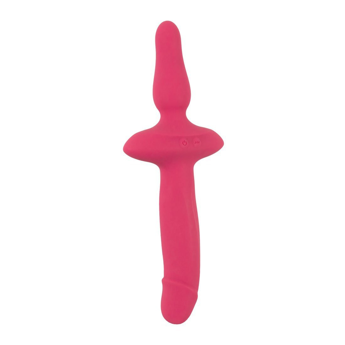 Vibratorius „2 in 1 Vibrator + Butt Plug“ - Couples Choice