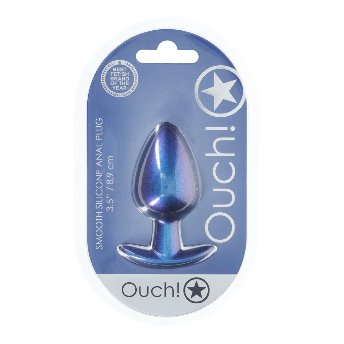 Didelis analinis kaištis „Smooth Silicone Anal Plug“ - Ouch!