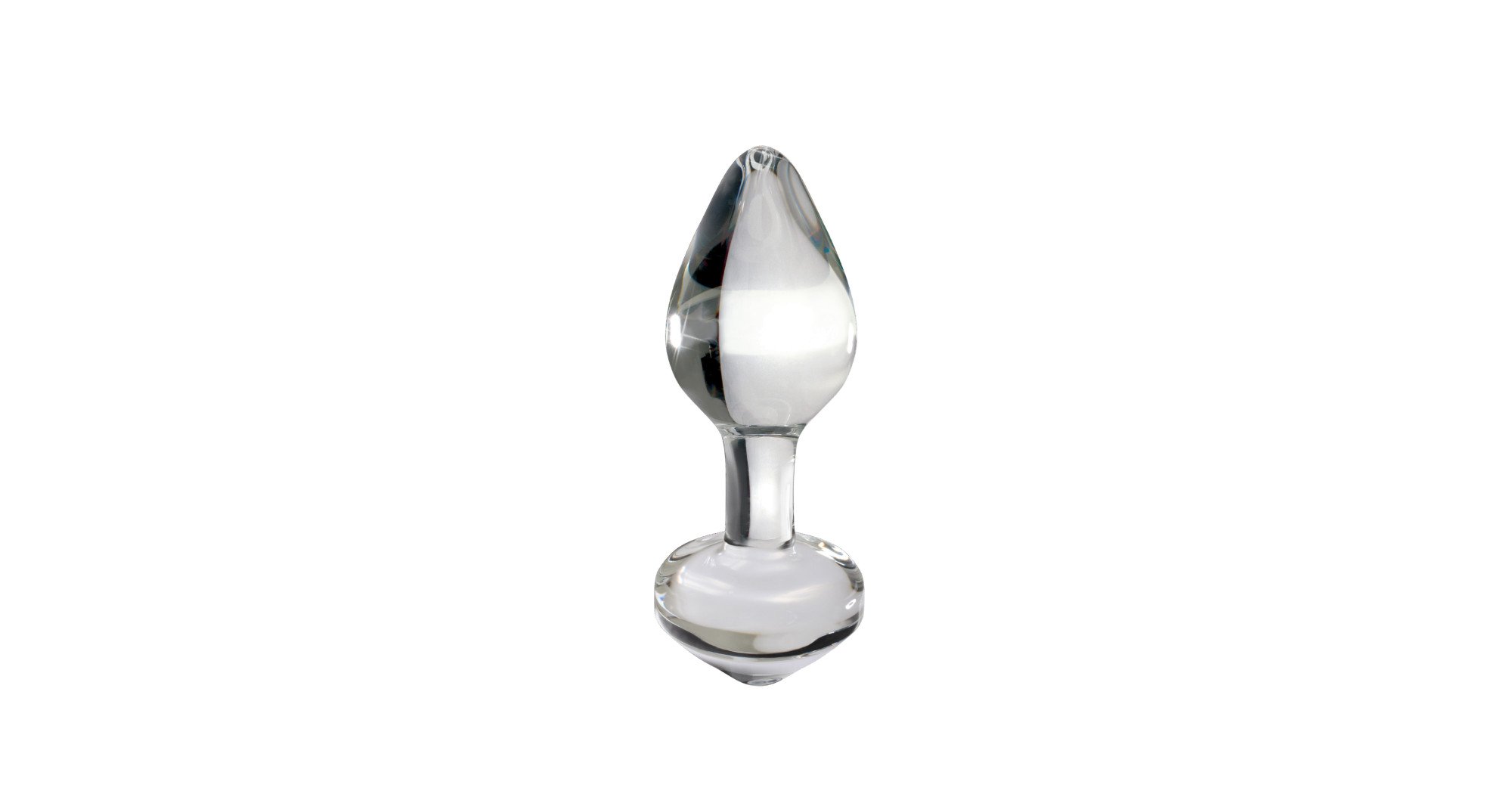 Анальная пробка из стекла Glas, нежно-розовый GLAS-157 - Glas - Анальные пробки - Купить