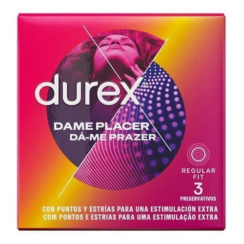 Prezervatyvai „Dame Placer“, 3 vnt. - Durex