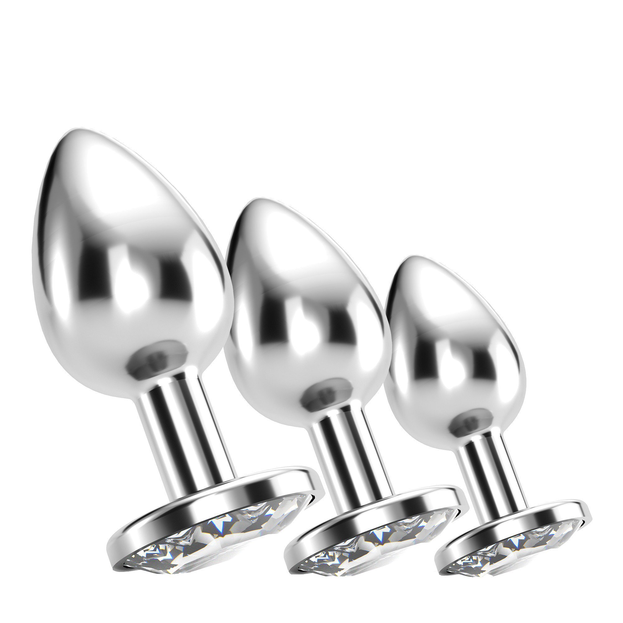 Analinių kaiščių rinkinys „Bijou Anal Train Trio“ - Crushious