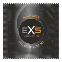 Prezervatyvai „Black Latex“, 12 vnt. - EXS Condoms