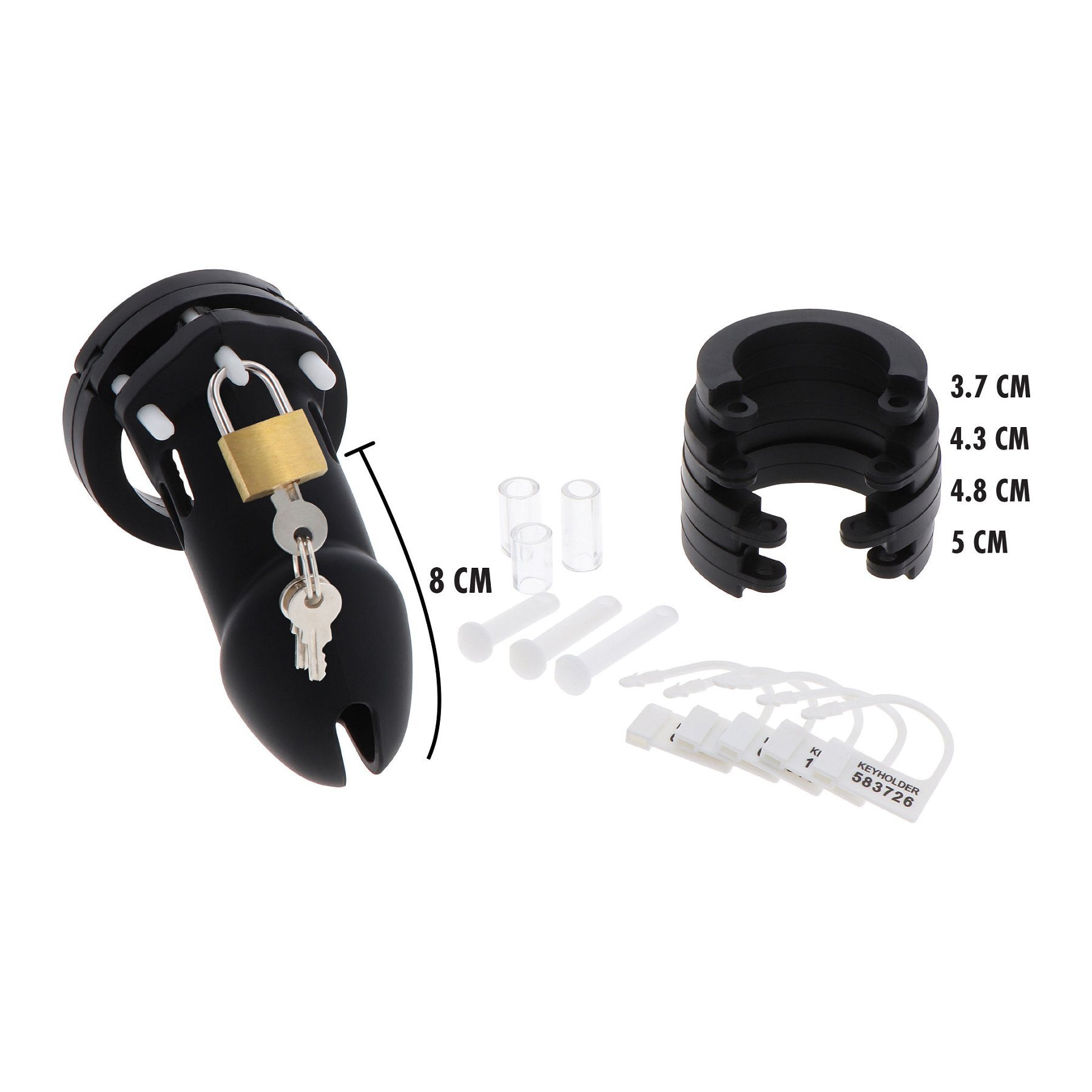 Penio narvas „Silicone Chastity Cock Cage Long“ - Extreme