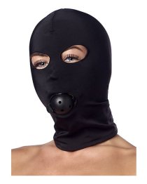 Kaukė „Spandex Hood with Ball Gag“ - Rimba