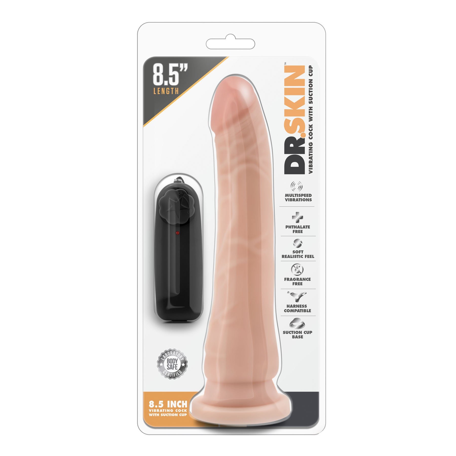Vibruojantis dildo „Dr. Skin 8.5 Inch“ - Blush