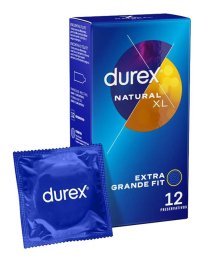 Dideli prezervatyvai „Natural XL“, 12 vnt. - Durex