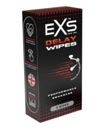 Ejakuliaciją nutolinančios servetėlės „Delay Wipes“, 6 vnt. - EXS Condoms
