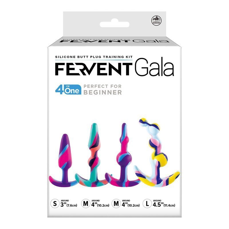 Analinių kaiščių rinkinys „Butt Plug Kit 4 in 1“ - NMC