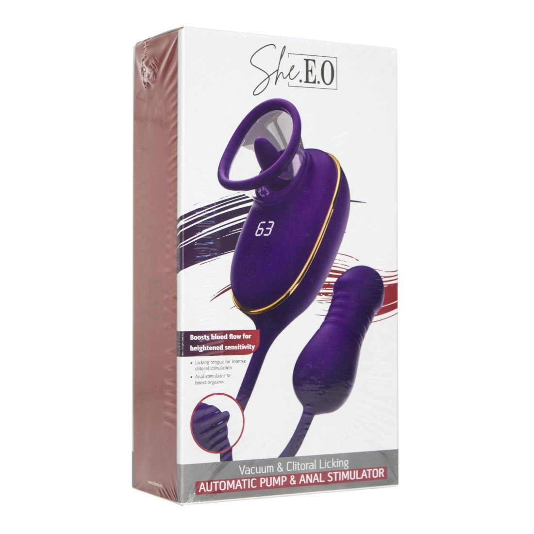 Automatinis stimuliatorius - pompa „Automatic Pump & Anal Stimulator“ - She.E.O