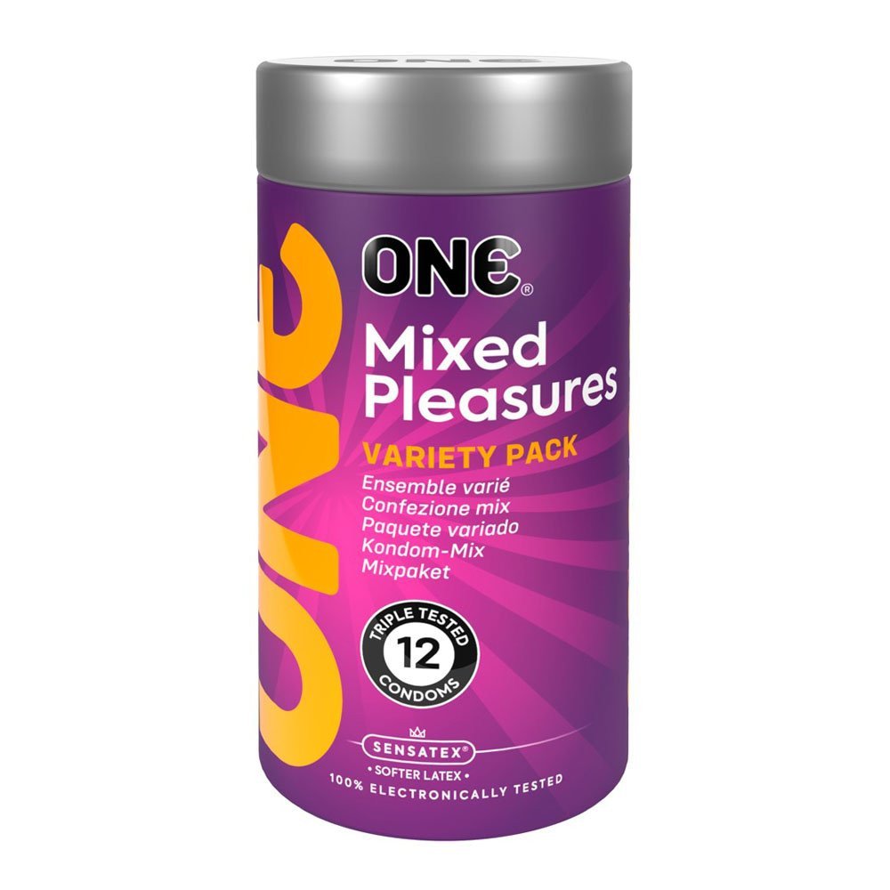 Prezervatyvų rinkinys „Mixed Pleasures“, 12 vnt. - One