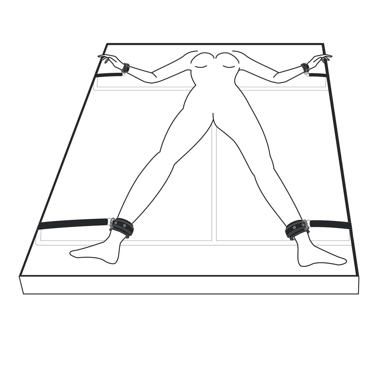 Suvaržymo sistema „Under Mattress Restraint Set“ - EasyToys