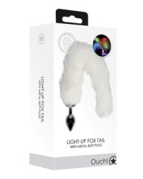 Šviečiantis analinis kaištis „Light-Up Fox Tail“ - Ouch!