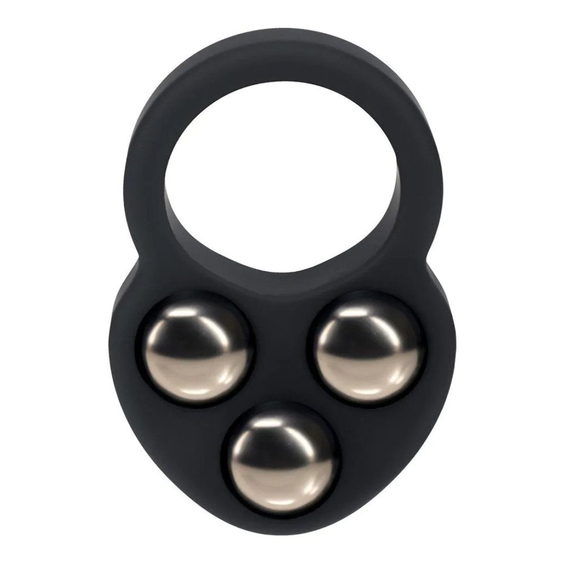 Penio žiedas „Triple Weighted Ball Cock Ring“ - Shots Toys