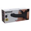 Vibruojantis strap-on dildo „Inferno 18 cm“ - Hidden Desire