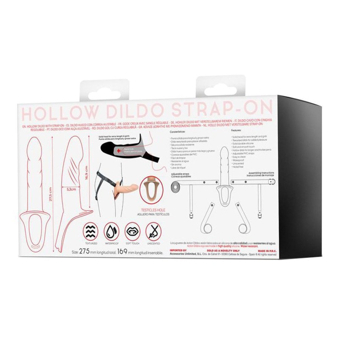 Tuščiaviduris strap-on dildo „Action Kevin L“ - Intoyou