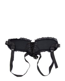 Strap-on diržas „Lace Edge Strap-on with Silicone Ring“ - Latetobed