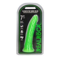 Tamsoje šviečiantis dildo „Glow in The Dark Dildo“ - RealRock