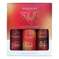 Masažo lubrikantų rinkinys „Sensual Delight“, 150ml - Bodygliss