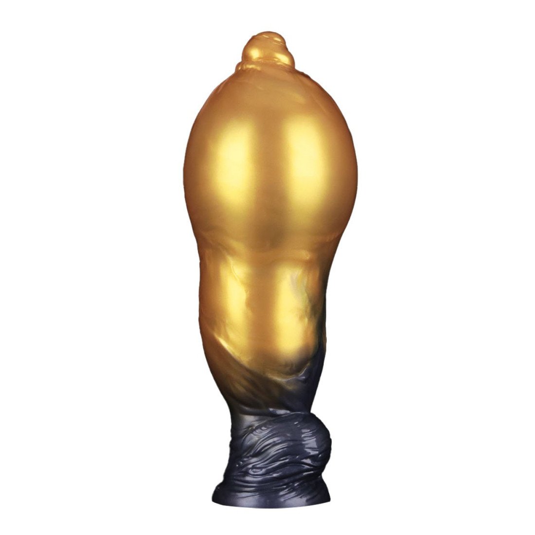 Pripučiamas silikoninis dildo „Aerosx Nr. 10 Gold/Black“ - Lovetoy