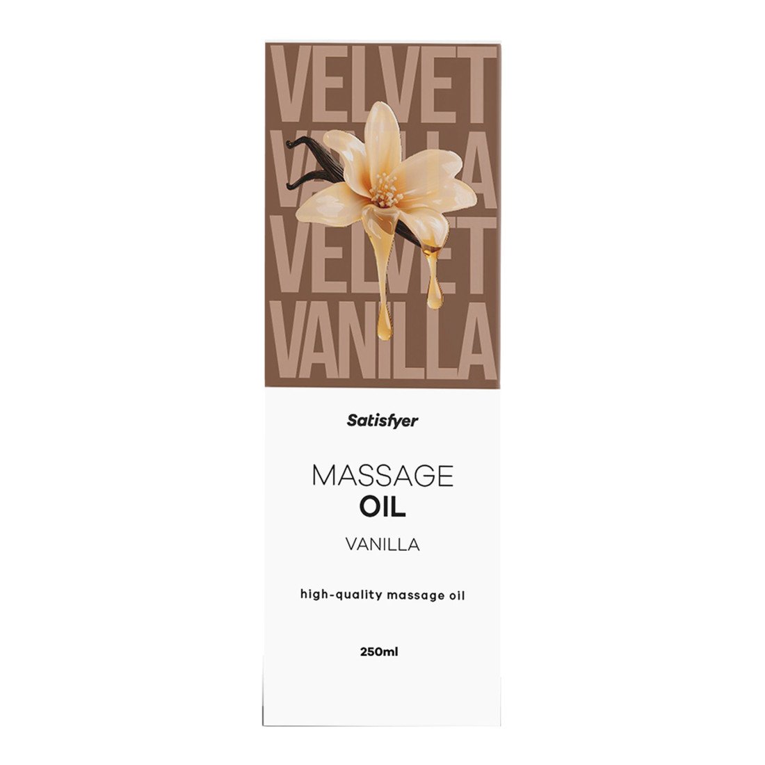 Masažo aliejus „Vanilla“, 250 ml - Satisfyer