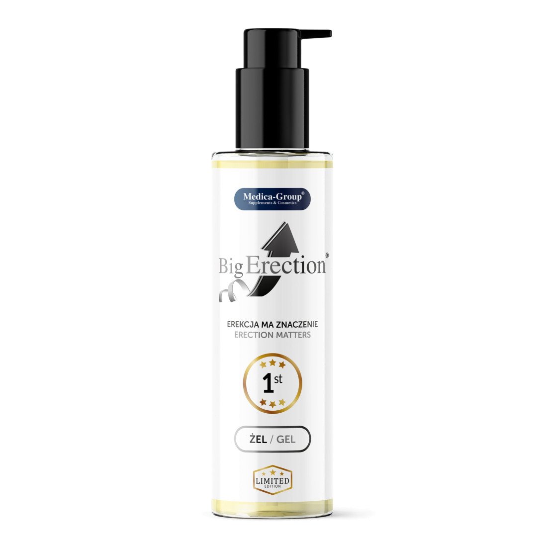 Erekciją stiprinantis gelis-lubrikantas „BigErection“, 150 ml - Medica-Group
