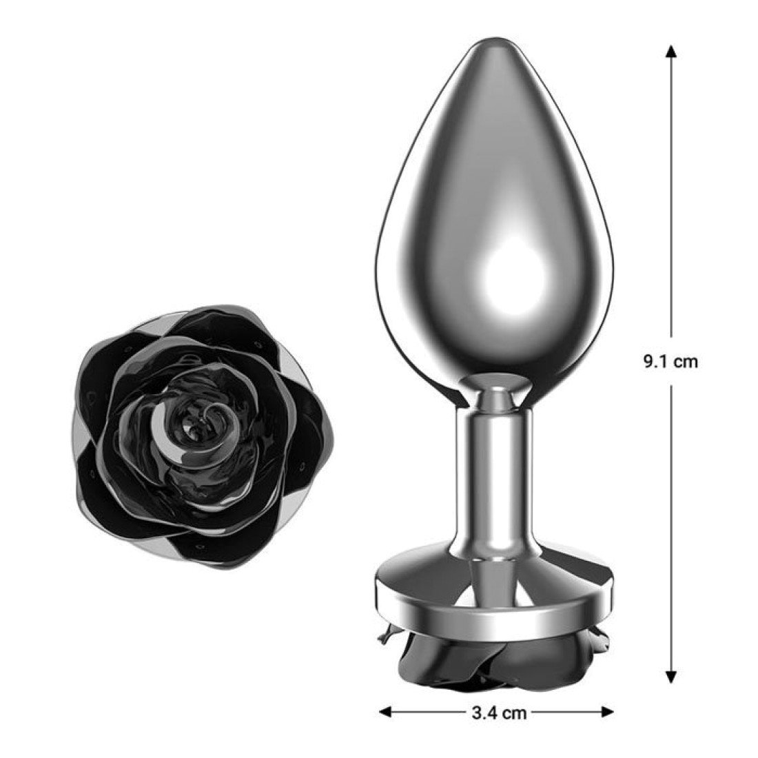 Analinis kaištis „Black Silver M“ - Afterdark