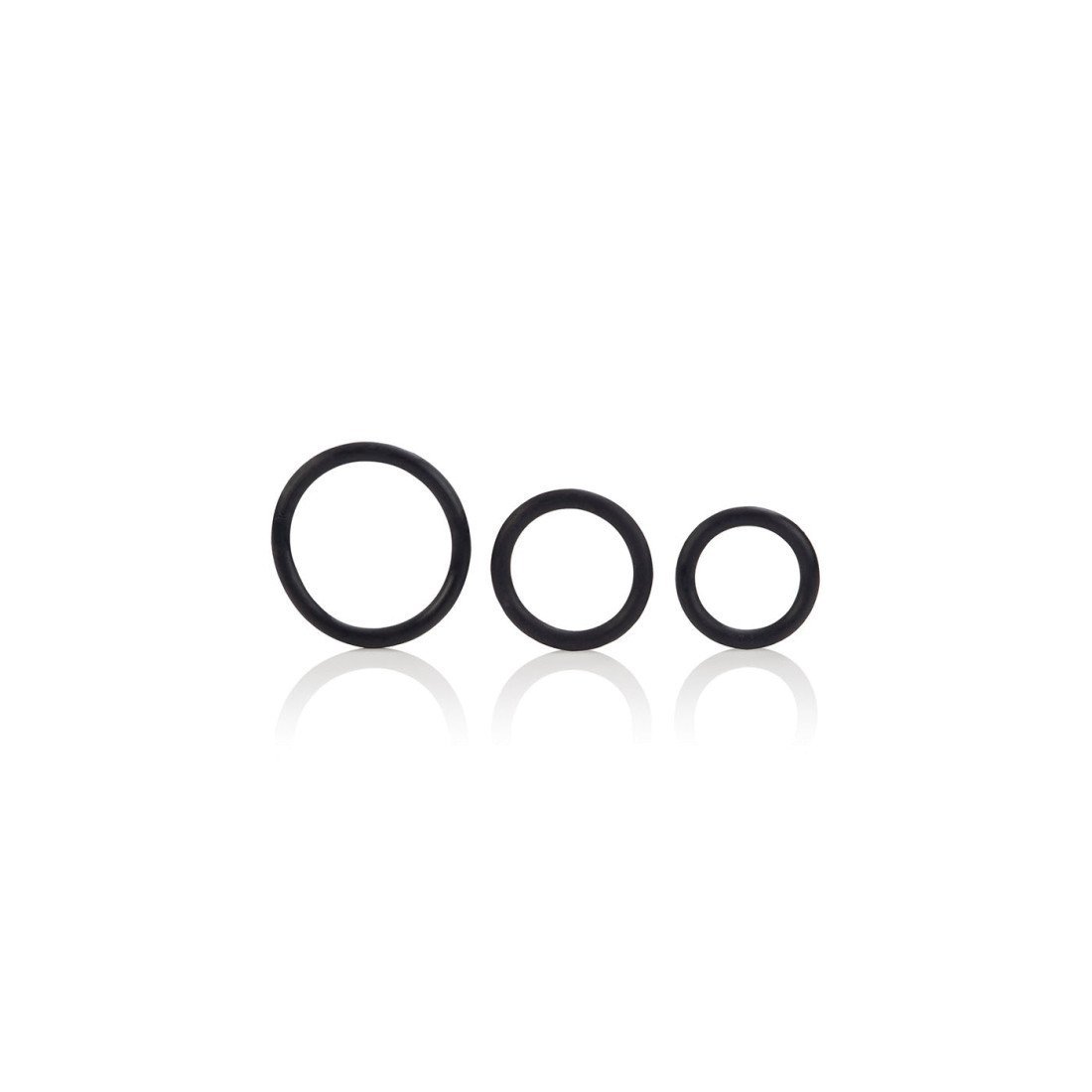 Penio žiedų rinkinys „Black Rubber Ring Set“ - CalExotics